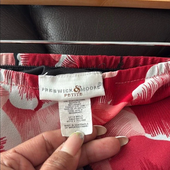 Preswick & Moore Y2K Floral Red and Pink Women's Skirt - Picture 4 of 5